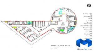 دانلود پلان درمانگاه به همراه تصاویر سه بعدی - (www.memarcad.com) (3)