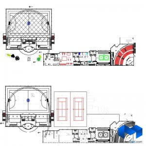 دانلود پلان مجموعه ورزشی به همراه تصاویر سه بعدی - (www.memarcad.com) (2)