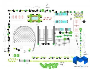 دانلود پلان مجموعه ورزشی به همراه تصاویر سه بعدی - (www.memarcad.com) (3)