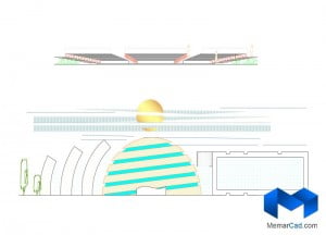 دانلود پلان مرکزهنرهای نمایشی با تصاویر سه بعدی - (www.memarcad.com) (4)