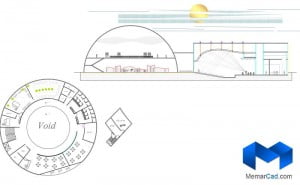 دانلود پلان مرکزهنرهای نمایشی با تصاویر سه بعدی - (www.memarcad.com) (5)